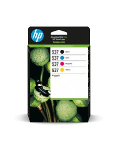 HP 937 CMYK Original Ink Cartridge 4-Pack