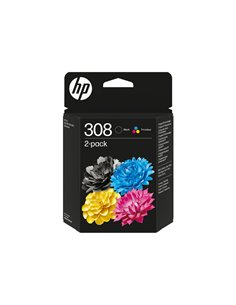 HP 308 Black_Tri-Color Ink Cartridge Combo 2-Pack
