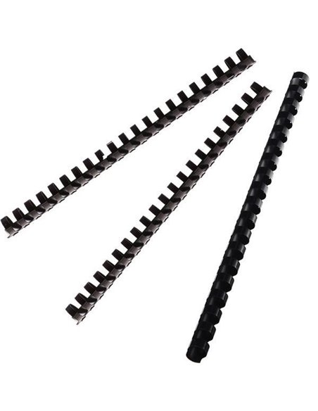 Πλαστικό σπιράλ βιβλιοδεσίας στρογ.  μαύρο 8χιλ.