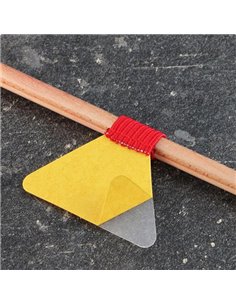 Στυλοθήκη λαστιχένια αυτοκόλλητη κόκκινο 4.5x3εκ.