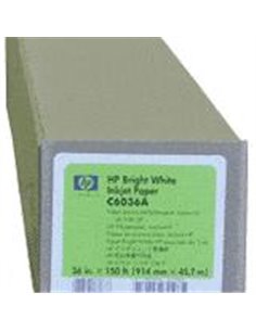 Bright White Inkjet Paper Roll HP 36″ (914mm) x 150 ft (45m) 90g