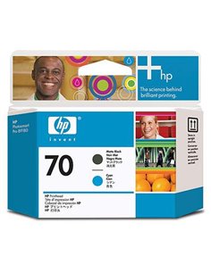 Ink HP No 70 Printhead Matte Black and Cyan