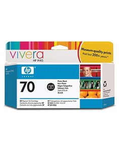 Ink HP No 70 Photo Black Crtr with Vivera Ink - 130ml