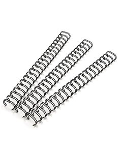 Μεταλλικό σπιράλ βιβλιοδεσίας 30εκ. μαύρο 7/16", 3:1, 11χιλ.