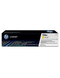 Toner Laser HP LJ Color CP1025 126A Yellow - 1K Pgs