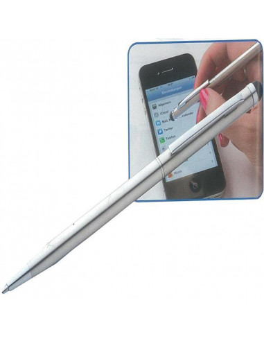 Στυλό μεταλλικό λεπτό για touchscreen οθόνες 13.5xØ0.5εκ.