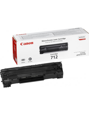 Toner Laser Canon Crtr All in One 712 Black - 2.5K Shts