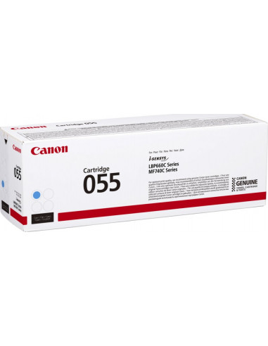 Toner Laser Canon Crtr CRG-055C Cyan - 2.1K Pgs