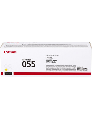 Toner Laser Canon Crtr CRG-055Y Yellow - 2.1K Pgs