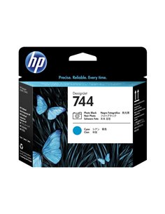 Ink HP No 744 Printhead Photo Black and Cyan