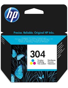 Ink HP No 304 Tri-Color Ink Crtr 100 pgs