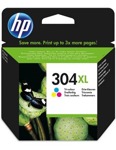 Ink HP No 304XL Tri-Color Ink Crtr 300 pgs