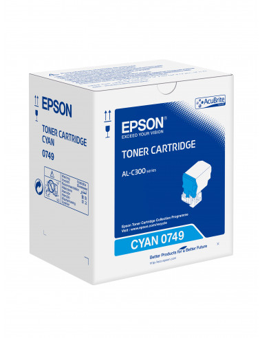 Toner Laser Epson WorkForce C13S050749 Cyan - 8.8K Pgs