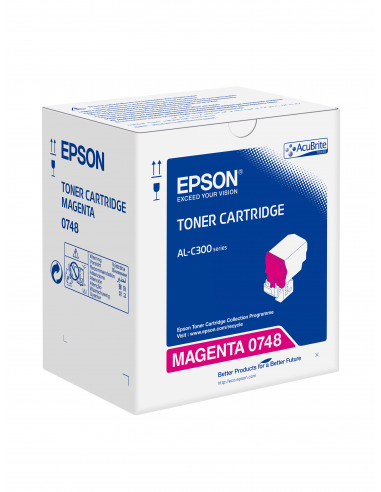 Toner Laser Epson WorkForce C13S050748 Magenta - 8.8K Pgs