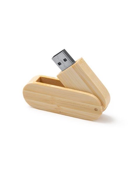 Στικάκι USB από φυσικό μπαμπού, 16 GB, 6,4x1,3x2,2εκ.