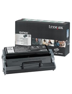 Toner Laser Lexmark 12A7400 Black 3K Pgs