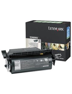 Toner Laser Lexmark 12A6865 Black 30K Pgs