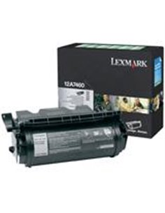Toner Laser Lexmark 12A7460 Black 5K Pgs