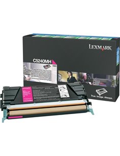 Toner Laser Lexmark C5240MH Magenta High Yield 5K Pgs