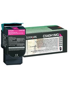 Toner Laser Lexmark C540H1M Magenta Standard Yield 2.K Pgs