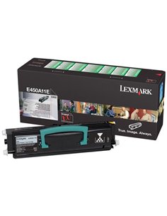 Toner Laser Lexmark E450A11E Black 6K Pgs