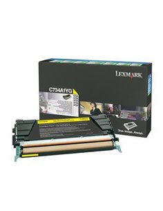Toner Laser Lexmark C734A1Y Yellow Standard 6K Pgs