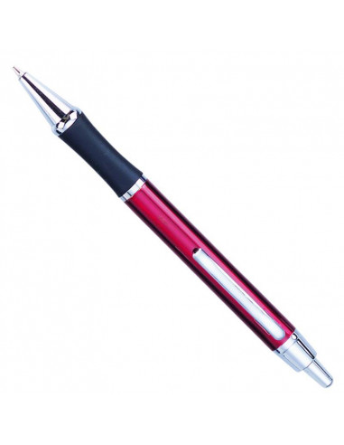 Στυλό με κουμπί μεταλλικό κόκκινο "Manhattan"