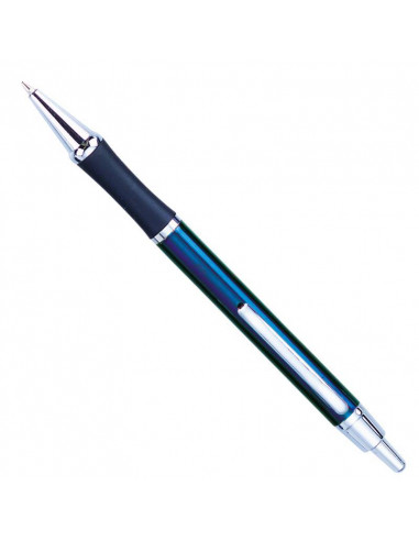 Στυλό με κουμπί μεταλλικό μπλε "Manhattan"