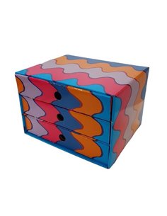 Νext συρταριέρα 3συρτ. "Κύματα" Α5 Υ17x20x25εκ.