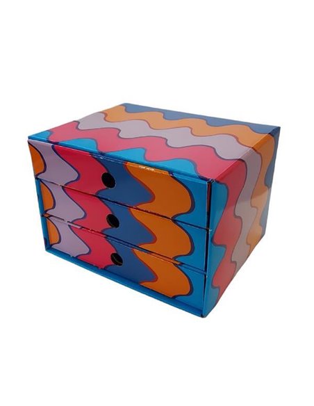 Νext συρταριέρα 3συρτ. "Κύματα" Α5 Υ17x20x25εκ.