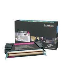 Toner Laser Lexmark C736H1M Magenta High Yield 10K Pgs