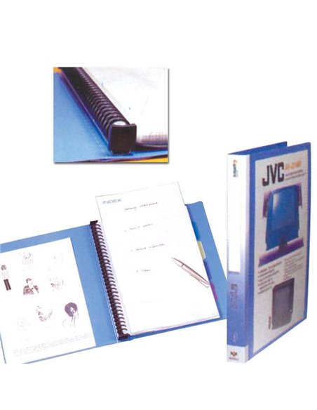 Comix σούπλ 40 φύλλων σπιράλ PP μπλε Α4 Υ31,5x26x3,6εκ.