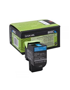 Toner Laser Lexmark 80C20C0 Low Cyan -1k Pgs