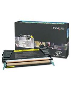 Toner Laser Lexmark X746A1YG Yellow -7k Pgs
