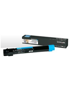 Toner Laser Lexmark X950X2CG Cyan Extra High Yield - 22k Pgs