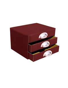 Next συρταριέρα classic μπορντώ Α5 Υ25x17x20εκ.