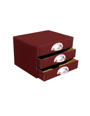 Next συρταριέρα classic μπορντώ Α5 Υ25x17x20εκ.