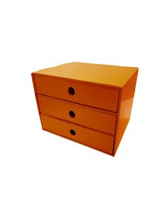 Νext συρταριέρα 3συρτ. "Πορτοκαλί" Α5 Υ17x20x25εκ.