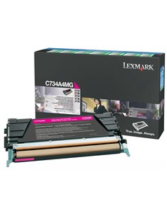 Toner Laser Lexmark C734A6M Magenta Standard 6K Pgs
