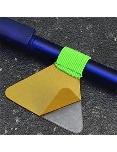 Στυλοθήκη λαστιχένια αυτοκόλλητη λαχανί  4.5x3εκ.