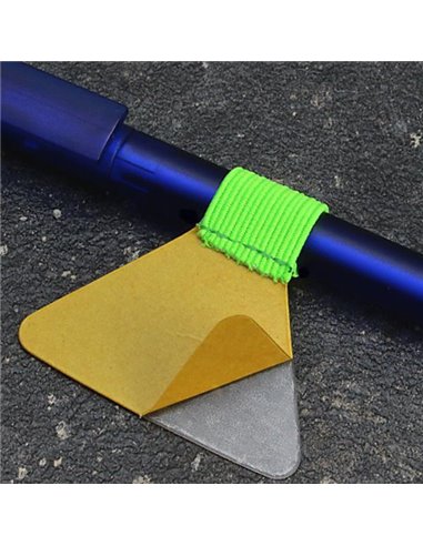 Στυλοθήκη λαστιχένια αυτοκόλλητη λαχανί  4.5x3εκ.