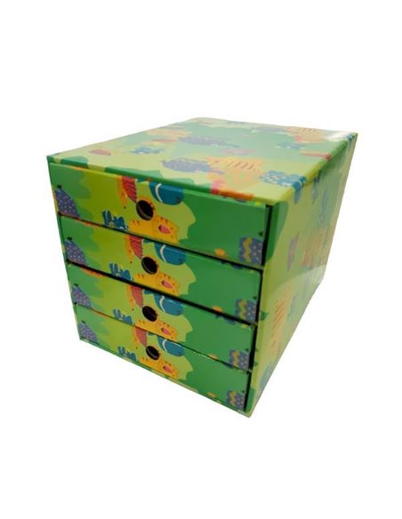 Next συρταριέρα 4συρτ. "Ζωάκια" Α4 Υ24,2x31,5x24,7εκ.