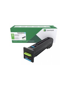 Toner Laser Lexmark 72K20C0 Standard Cyan -8k Pgs