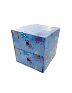 Next συρταριέρα 2 συρτάρια ψαράκια Υ22x23x21εκ.