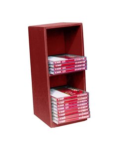 Next CD-DVD θήκη classic μπορντώ Υ33x15x12εκ.