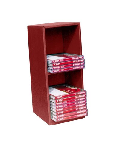 Next CD-DVD θήκη classic μπορντώ Υ33x15x12εκ.