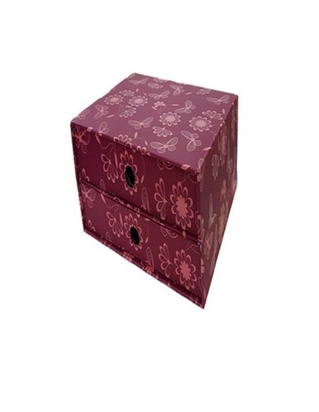 Next συρταριέρα 2συρτ. "Μωβ-ροζ" Υ22x23x21εκ.