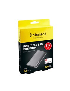Intenso Premium Edition USB 3.2 Εξωτερικός SSD 512GB 1.8″ Ανθρακί - 3823450