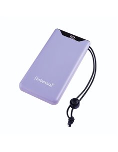 Intenso F10000 Power Bank 10000mAh 20W με Θύρα USB-A και Θύρα USB-C Quick Charge 3.0 Purple - 7332033