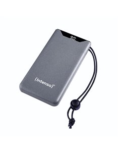 Intenso F10000 Power Bank 10000mAh 20W με Θύρα USB-A και Θύρα USB-C Quick Charge 3.0 Grey - 7332034